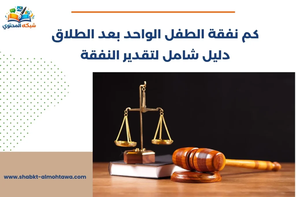 كم نفقة الطفل الواحد بعد الطلاق